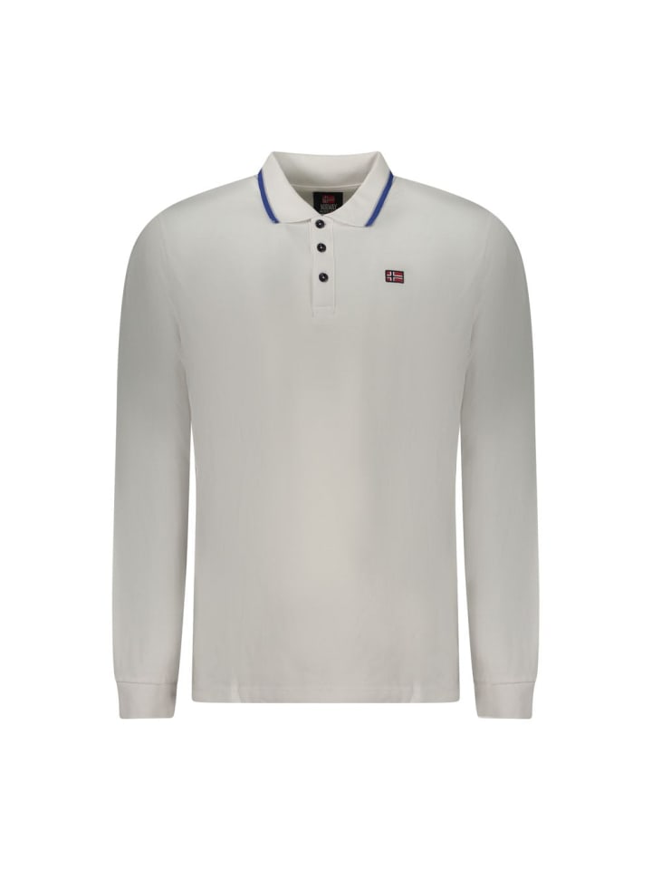 Weiß Baumwolle Herren Polo Hemd
