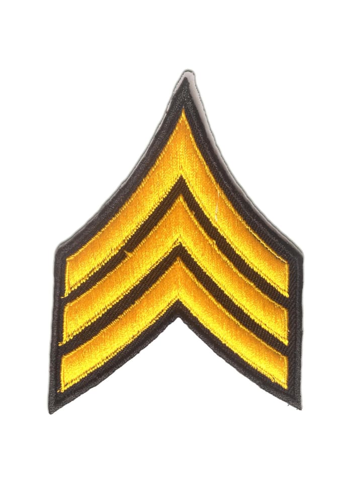 Army LogoApplikation Bügelbild inGelb
