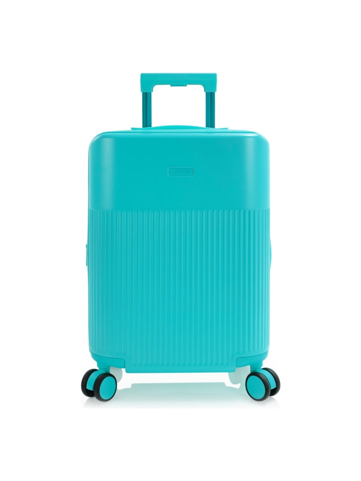HiLite 4 Rollen Kabinentrolley S 52.5 cm mit Dehnfalte aqua breeze