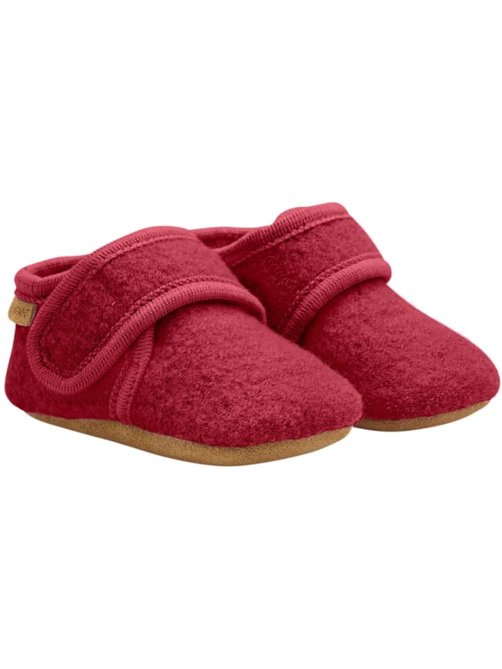 Kinder Hausschuh "Baby Wool Slippers" in Rot