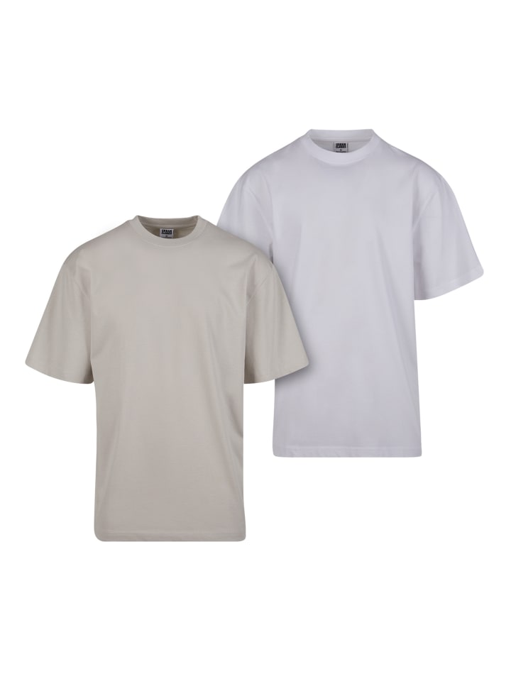 Tall Tee in cloud+white