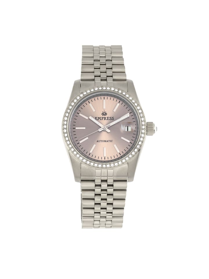 Constance Automatik-Armbanduhr mit Datumsanzeige in Silver/Pewter