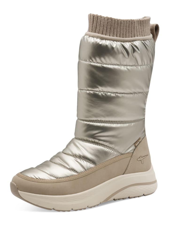 Stiefel goldfarben