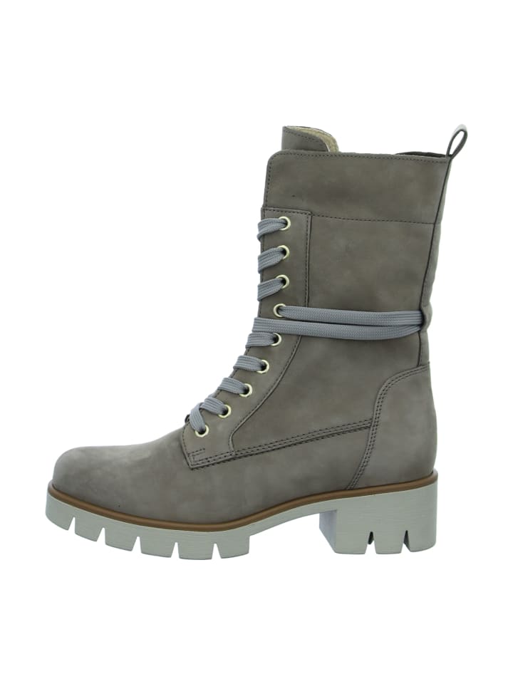 Schnürstiefel in Beige