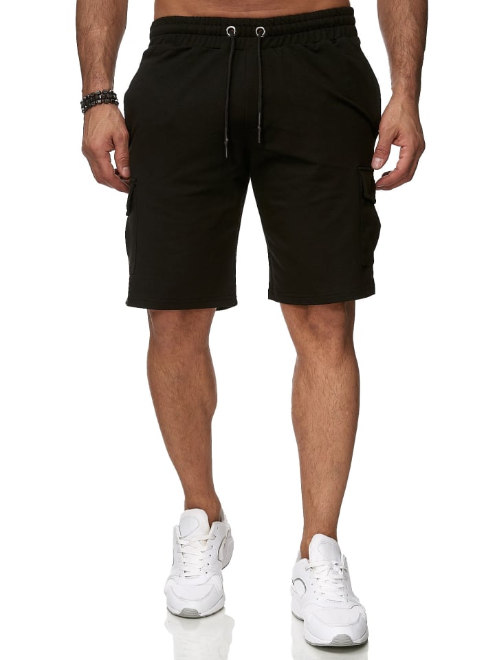 Shorts Cargo Sweathose in schwarz