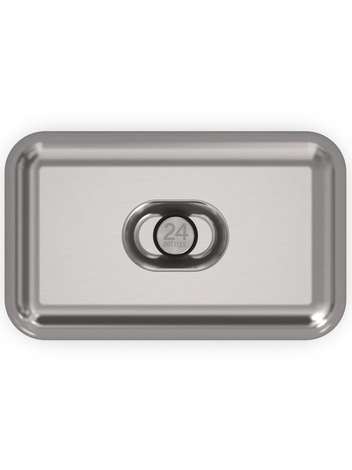 Lunchbox 21 cm brushed steel