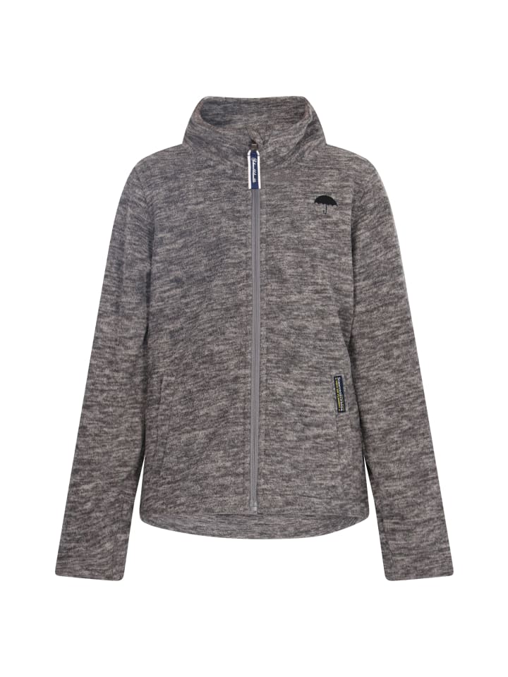 Mädchen (Kids) Fleecejacke in Grau Melange