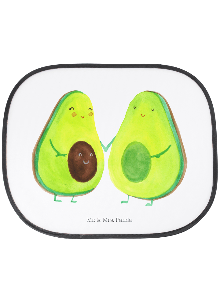 Sonnenschutz Auto Avocado Pärchen ohne Spruch in Weiß