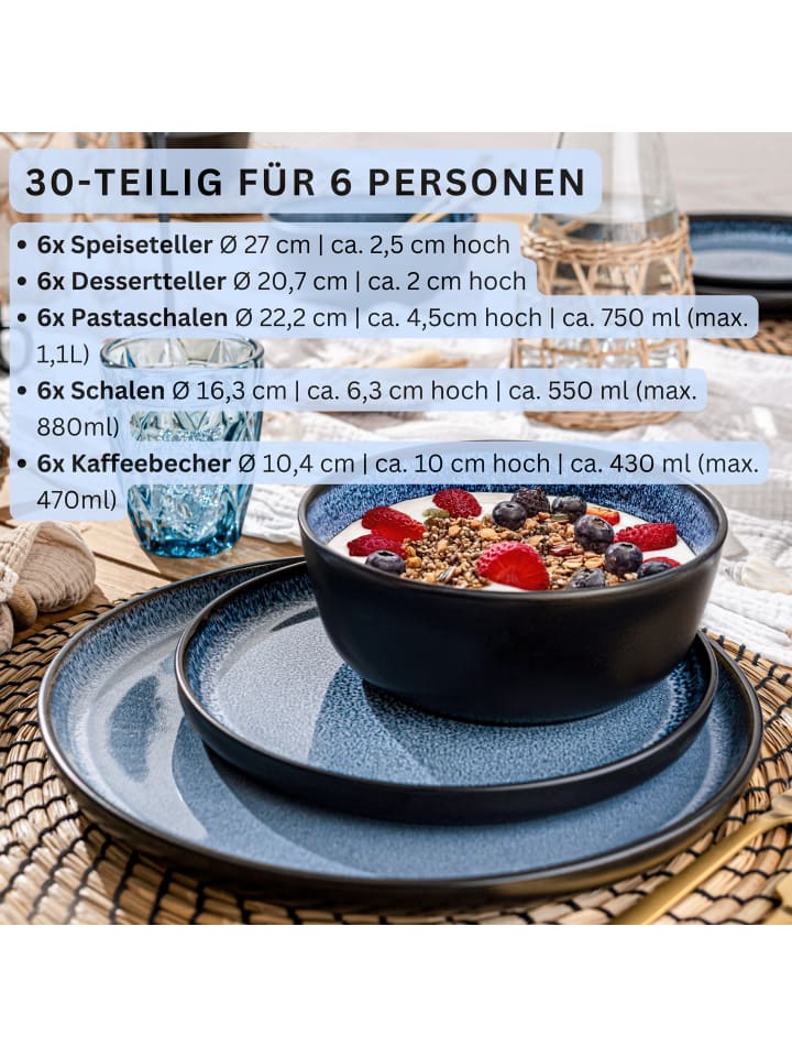 Sänger Kombiservice Aruba - 30-teilig aus Steingut günstig kaufen