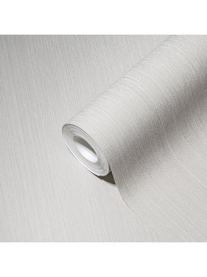 Tapete Pure Linen in Hellgrau
