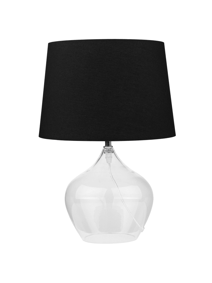 Tischleuchten OSUM in Schwarz/Transparent - (W) 30 x (H) 45 x (L) 30 cm