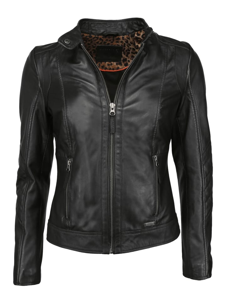 Lederjacke 31019267 in schwarz