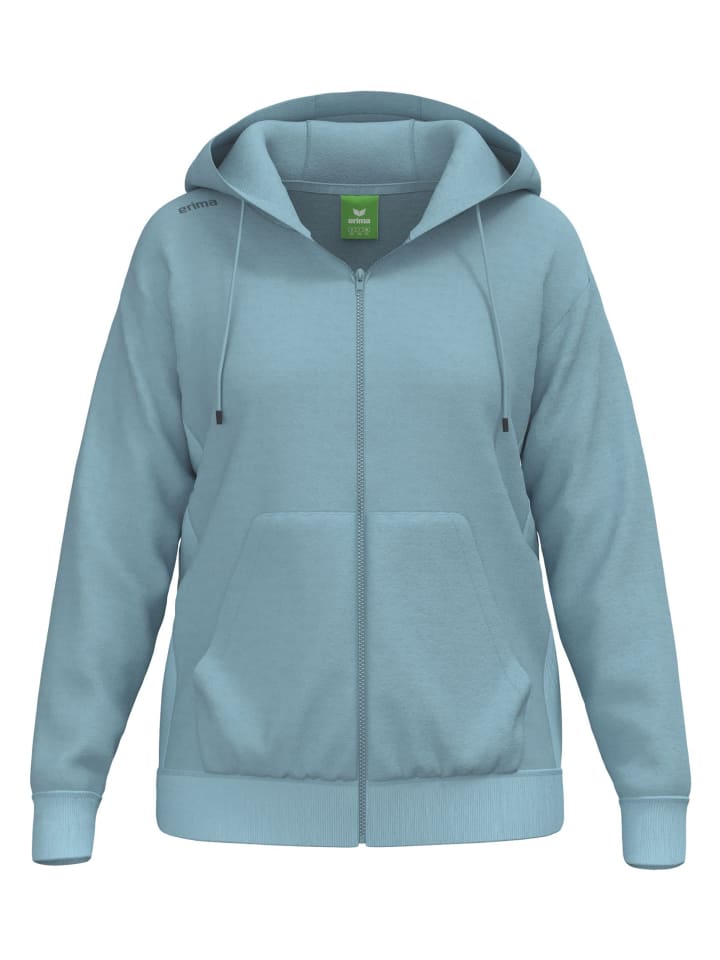 Damen Kapuzenjacke in smoke blue