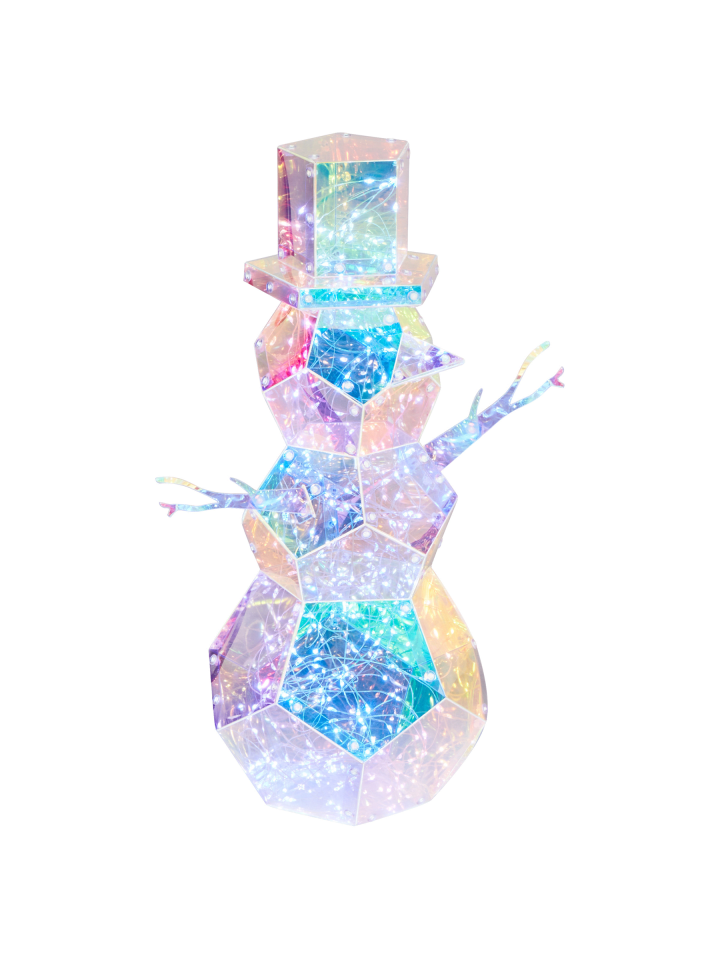 LED Deko ARCTICA in Bunt - (W) 30 x (H) 43 x (L) 19 cm