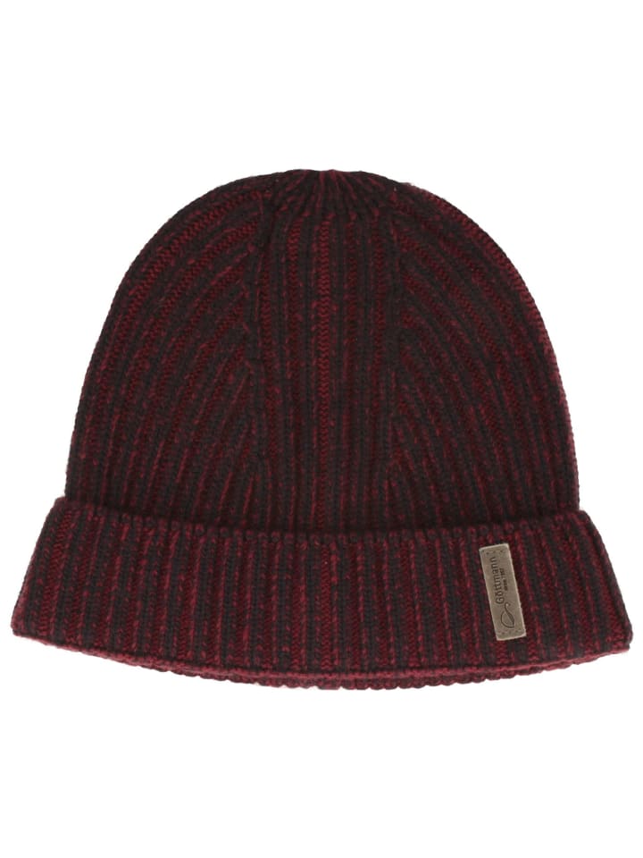 Strickmütze in rot