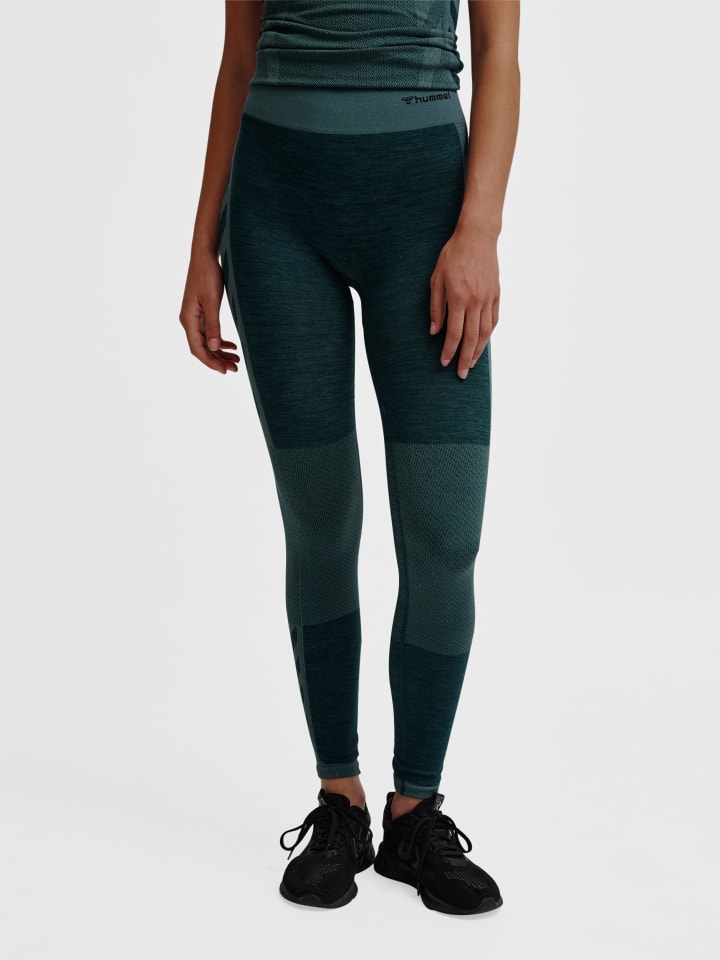 Leggings Hmlclea Multisport Damen in GREEN GABLES/GARDEN TOPIARY ME