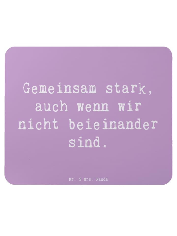 Mouse-Pad Spruch Trennung von den Eltern mit Sp... in Lavendeltraum