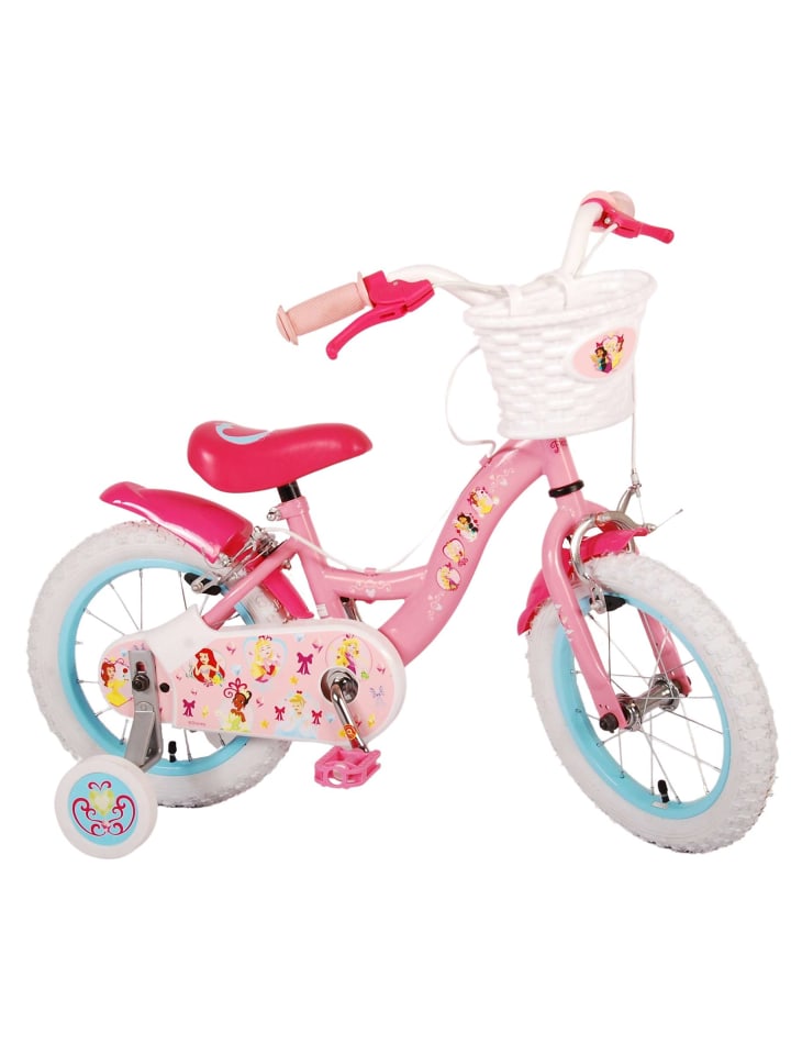  Volare Kinderfahrrad Disney Princess für Mädchen 14 Zoll Kinderrad in Illustration 
