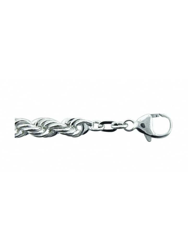 Damen 925 Silber Kordel Halskette 50 cm Ø 5,5 mm in silber