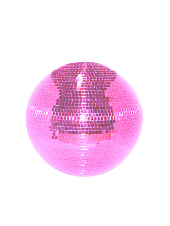 Spiegelkugel 30cm Discokugel Mirrorball D: 30cm in pink