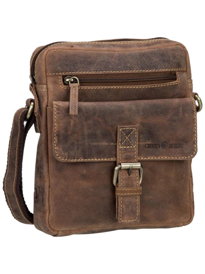Bodybag Vintage in Sattelbraun