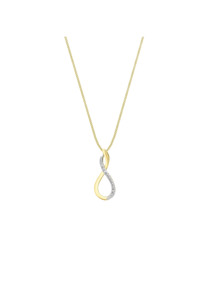 375 Gold Halskette Spirale