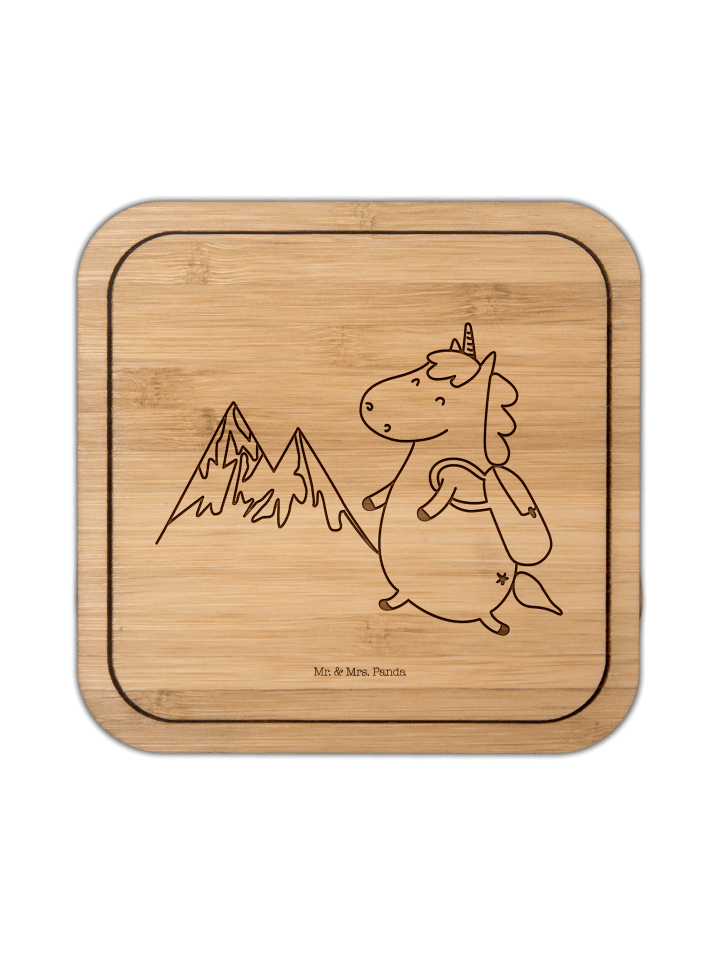 Coaster Einhorn Bergsteiger ohne Spruch in Transparent