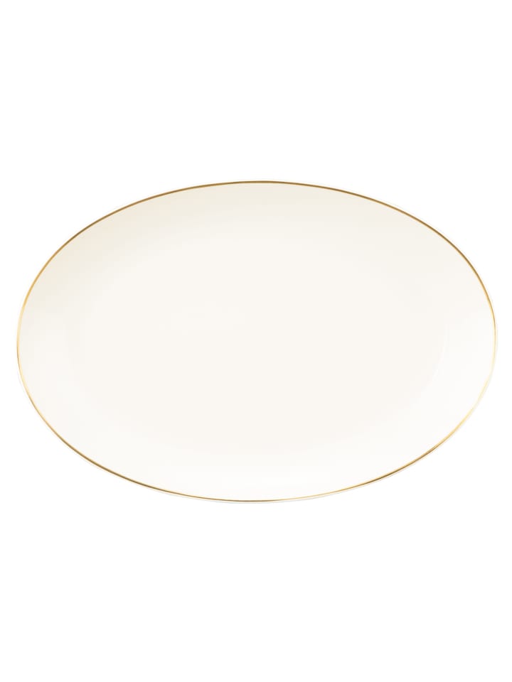 Servierplatte Savona Goldlinie in Creme 31,3 x 21,1 cm