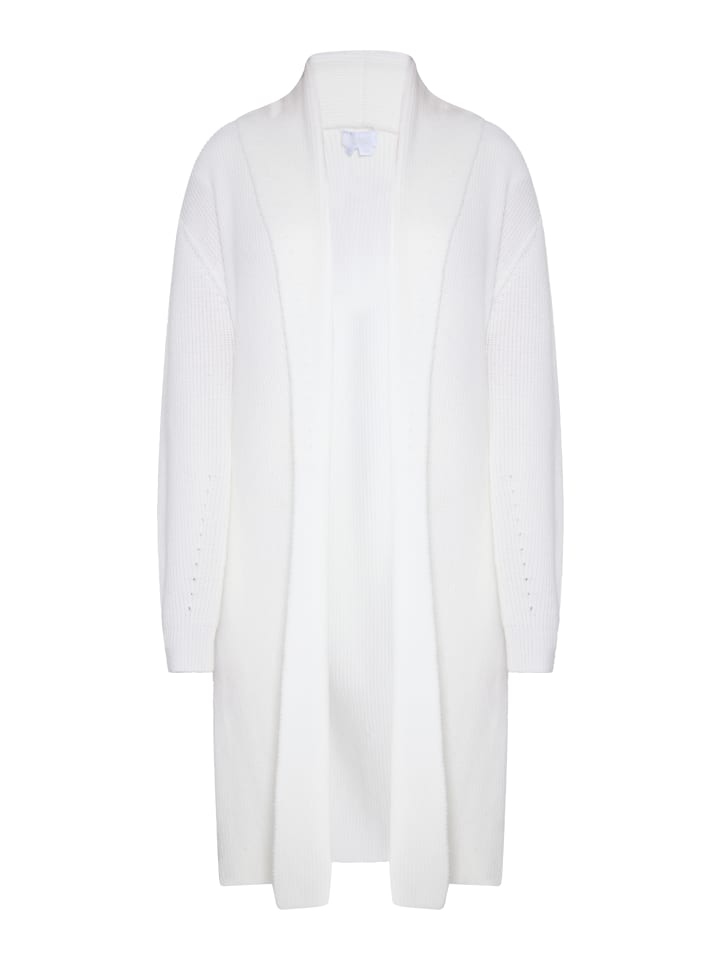 Damen Long Cardigan in Weiss