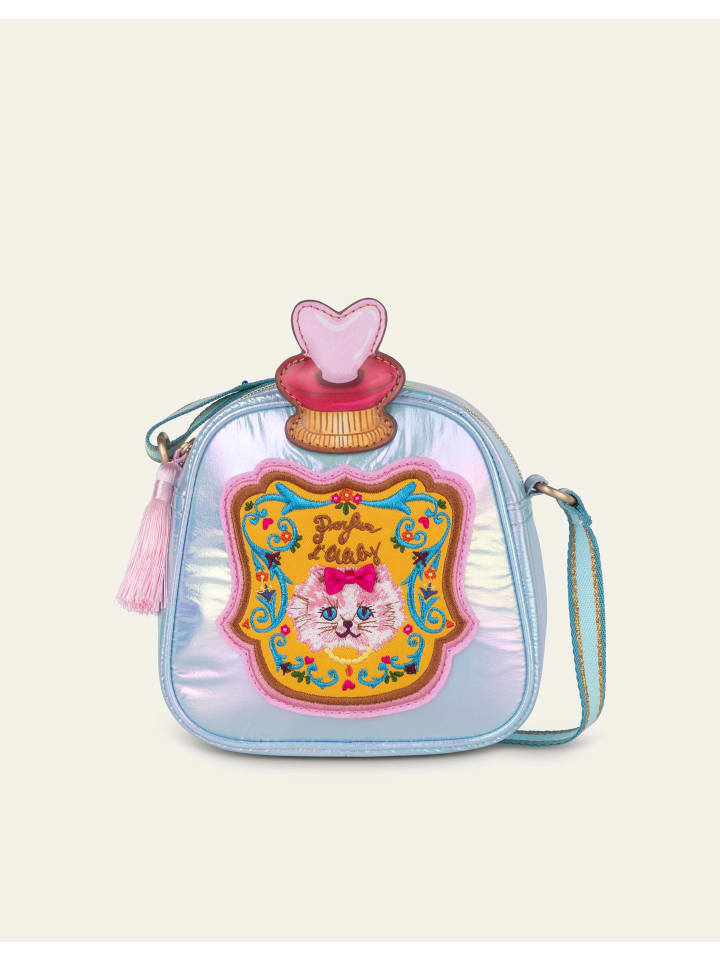 Parfum Schultertasche in Blau