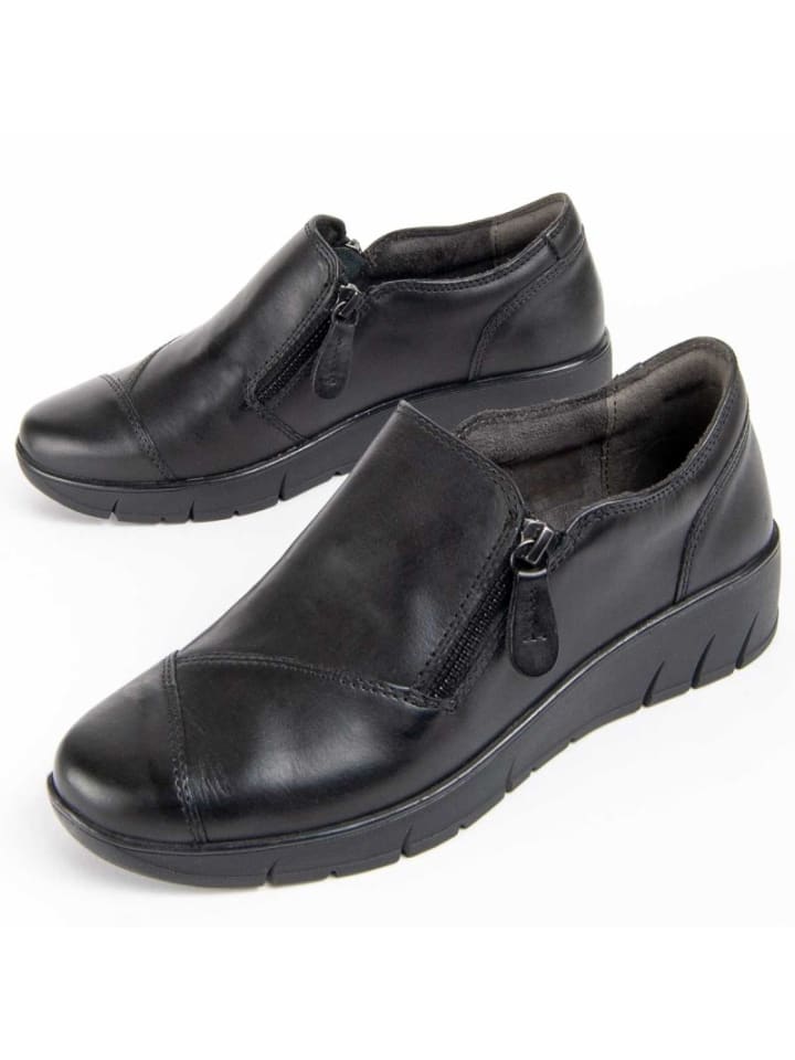Mokassins Weiße Schuhe Ailina2 in Schwarz