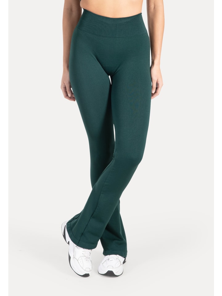 Schlaghose Leggings Aylin Scrunch in Petrol