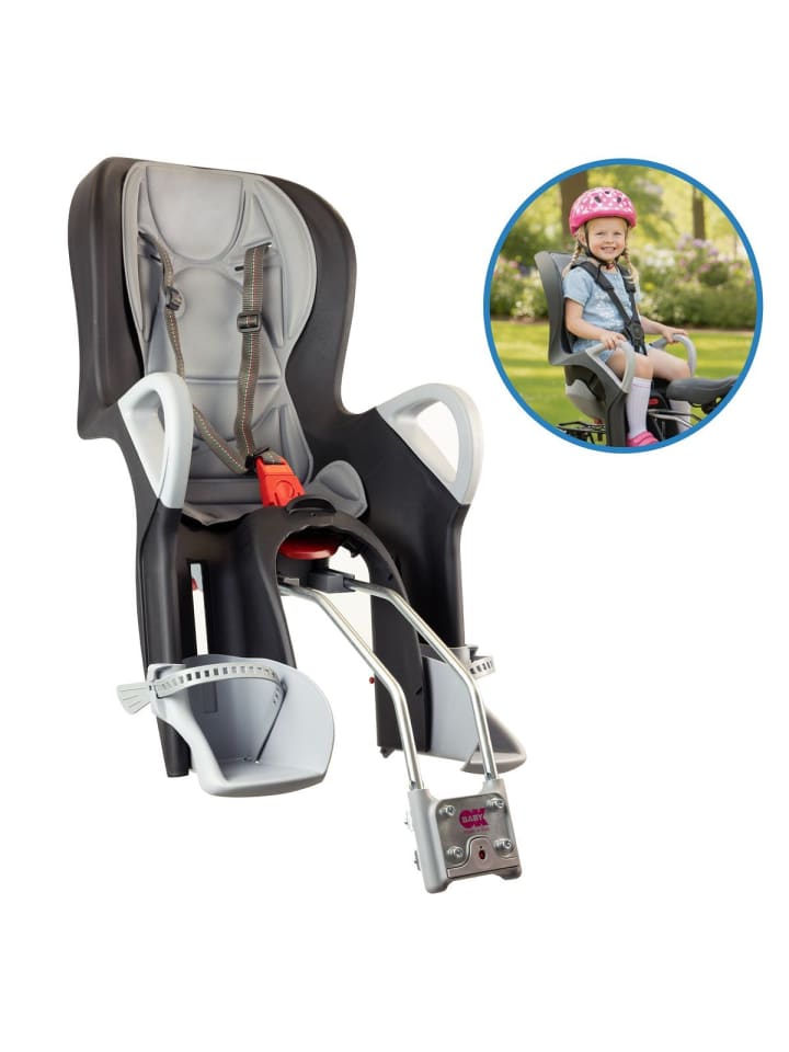 Kinderfahrradsitz 10+ von 9 Monate in grau