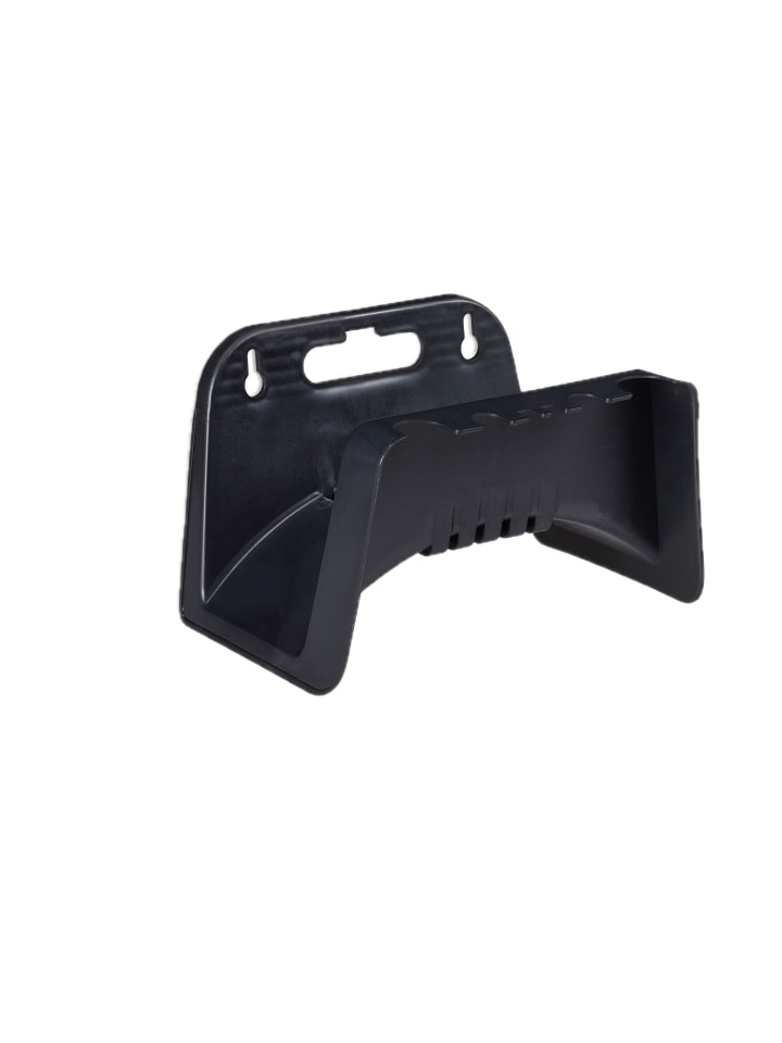 2x Schlauchhalter in Schwarz- (B)24x (H)15 x (T)17 cm