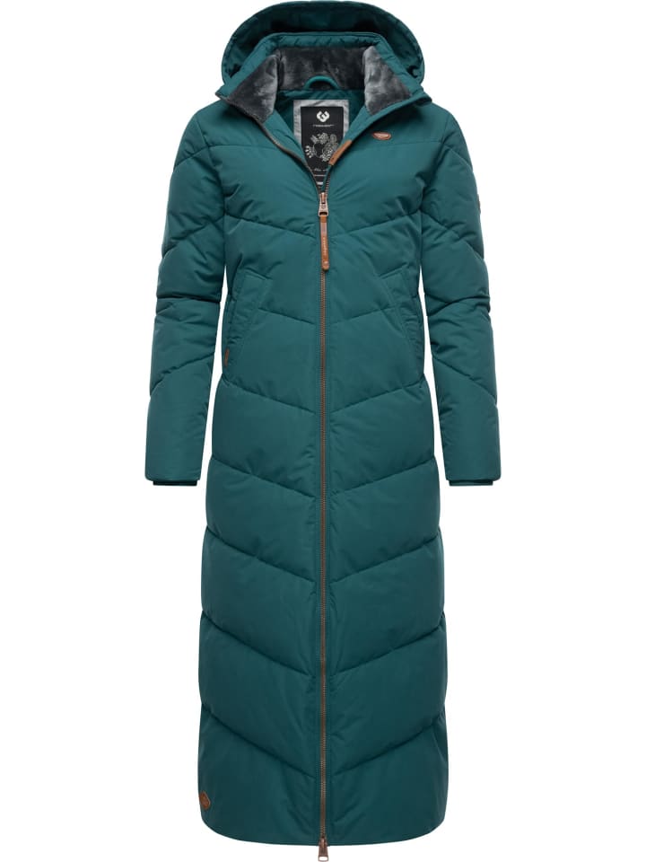 Wintermantel Rebelka Extralong in Dark Green