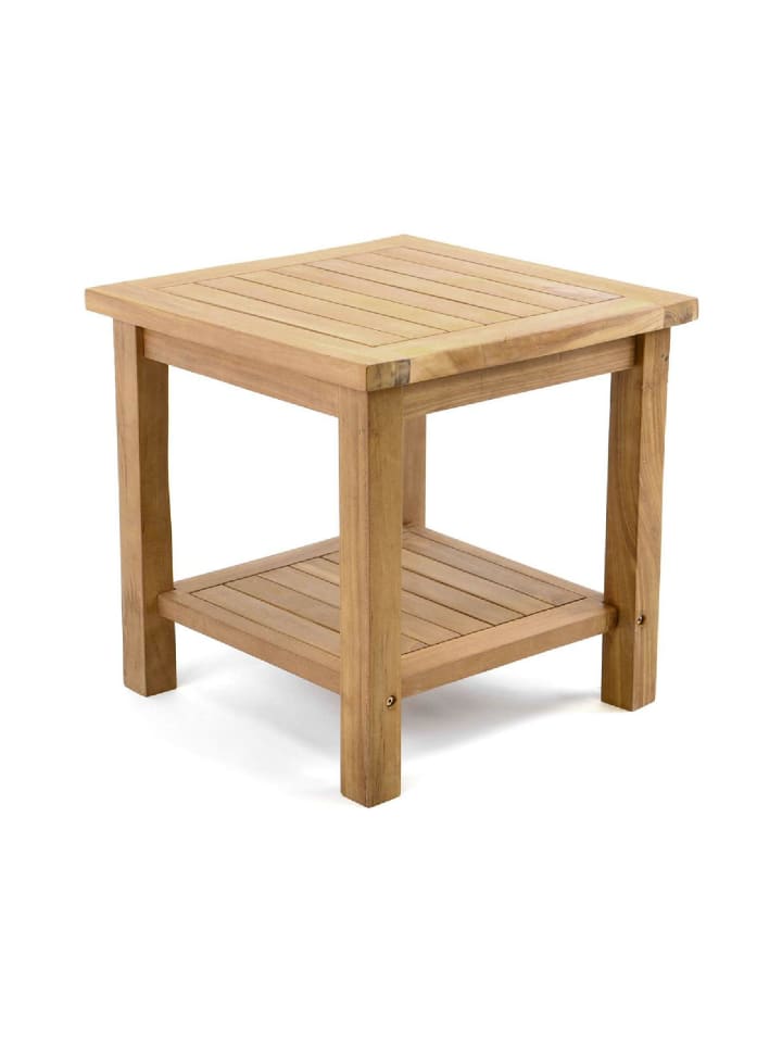 Beistelltisch Blumenhocker Teakholz behandelt Teak in Braun