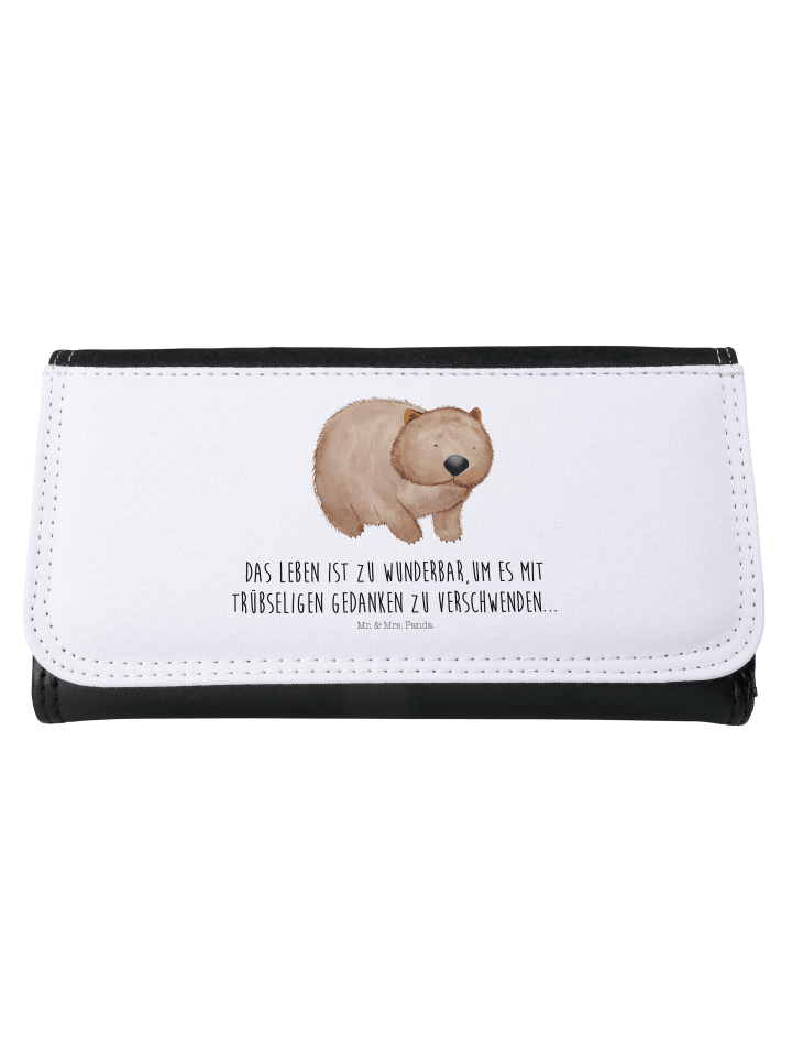 Wallet Wombat mit Spruch in Weiß