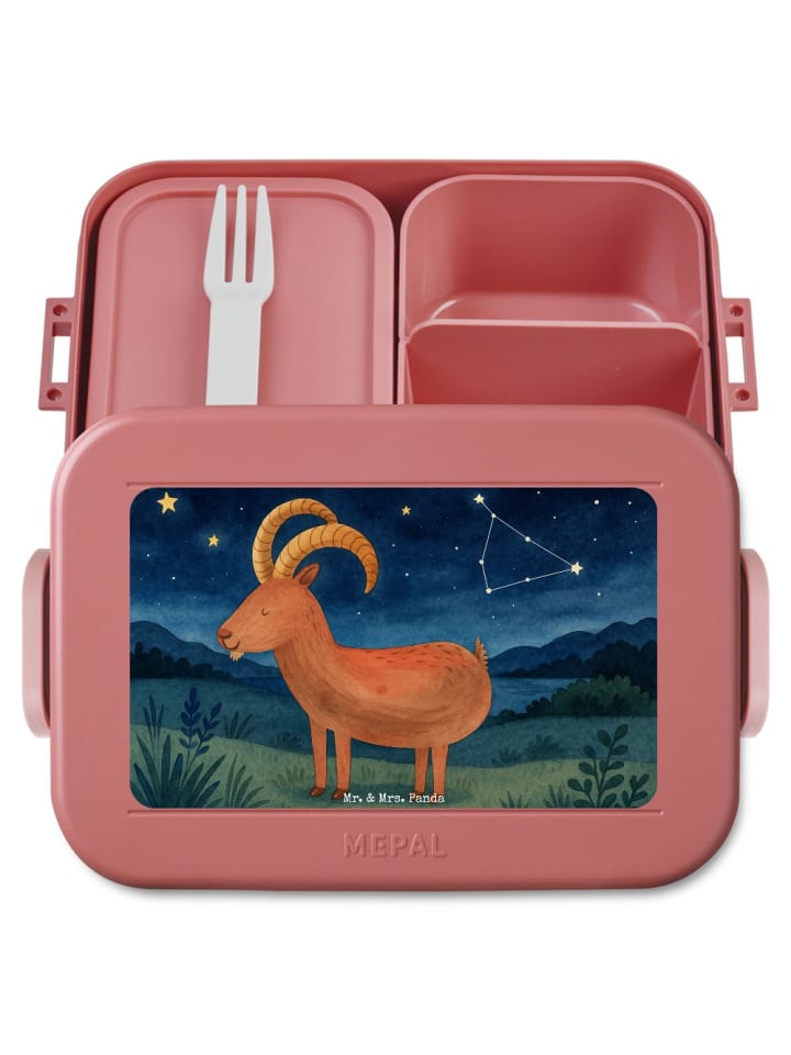 Snack Box Sternzeichen Steinbock Design ohne Sp... in Rot Pastell