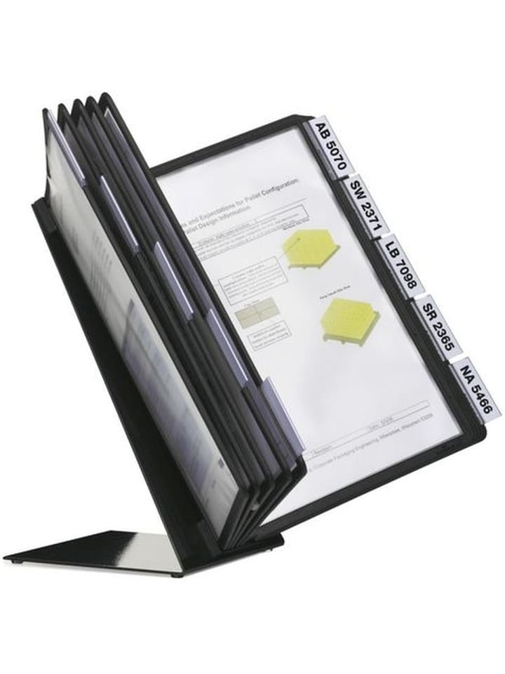 Sichttafelständer Vario Table 10 10 Sichttafeln schwarz