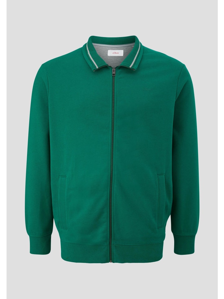 Sweatshirt Jacke in 7652_smaragd