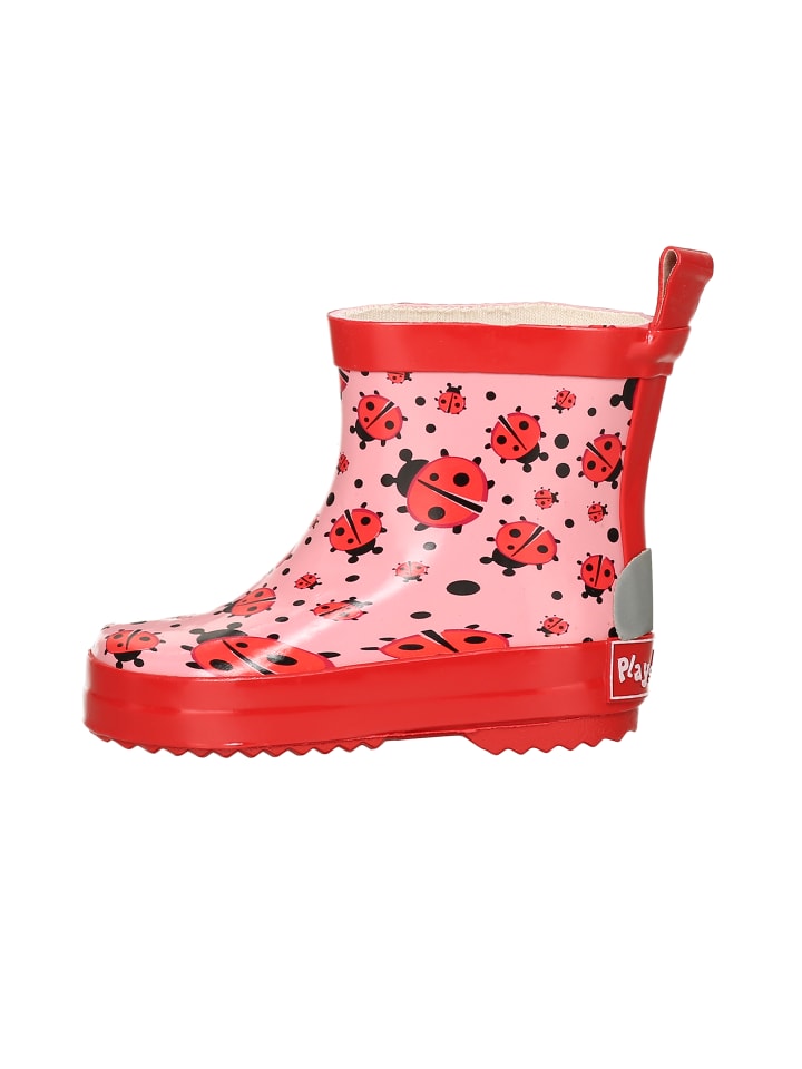 Gummistiefel Halbschaft Marienkäfer in Rosa