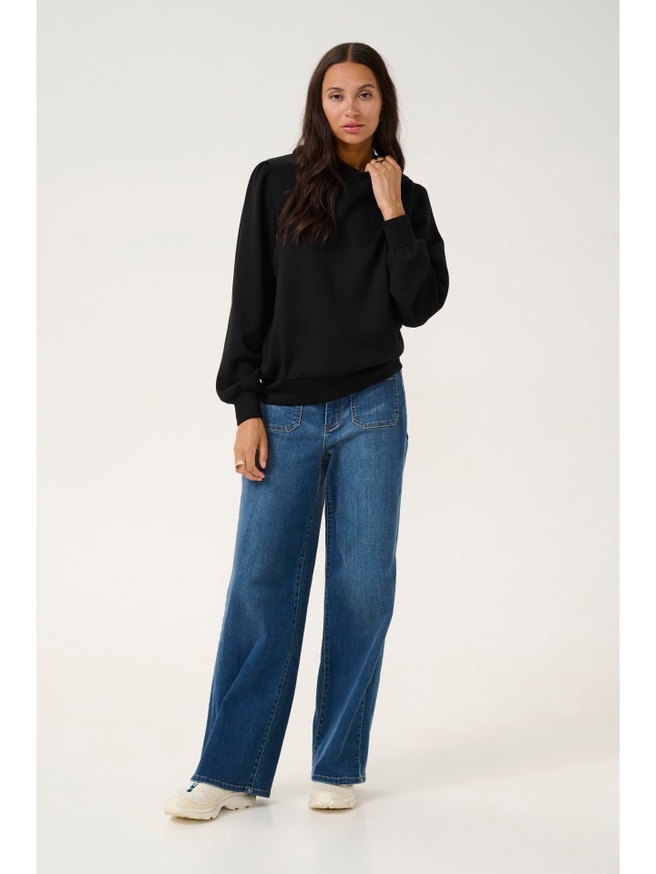 Sweatshirt KAapril Loose fit in Black Deep
