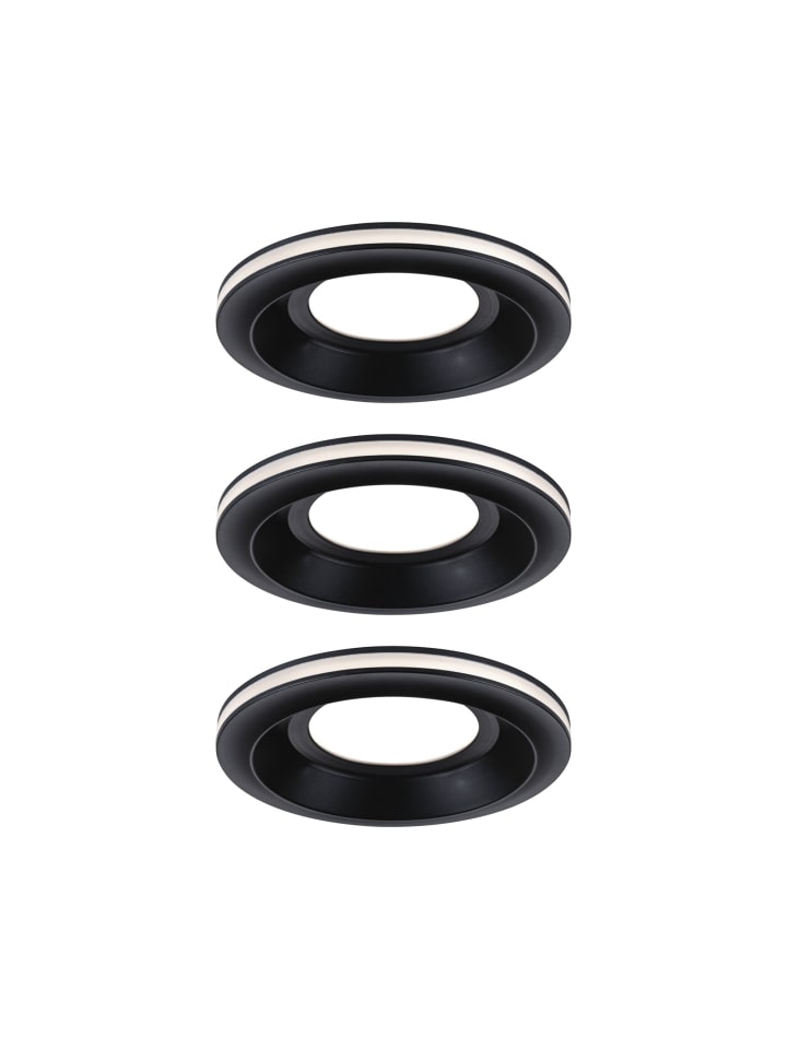 LED Einbauleuchte Sormus 3er-Set IP65 rund 100mm 3x4,8 / 1,5W 560lm / 180lm 2