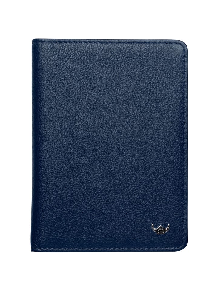 Madrid Ausweisetui RFID Leder 9 cm blau