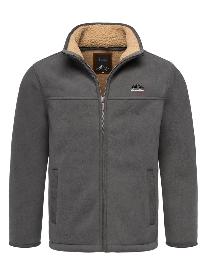 Fleecejacke OCONTO in Dunkelgrau