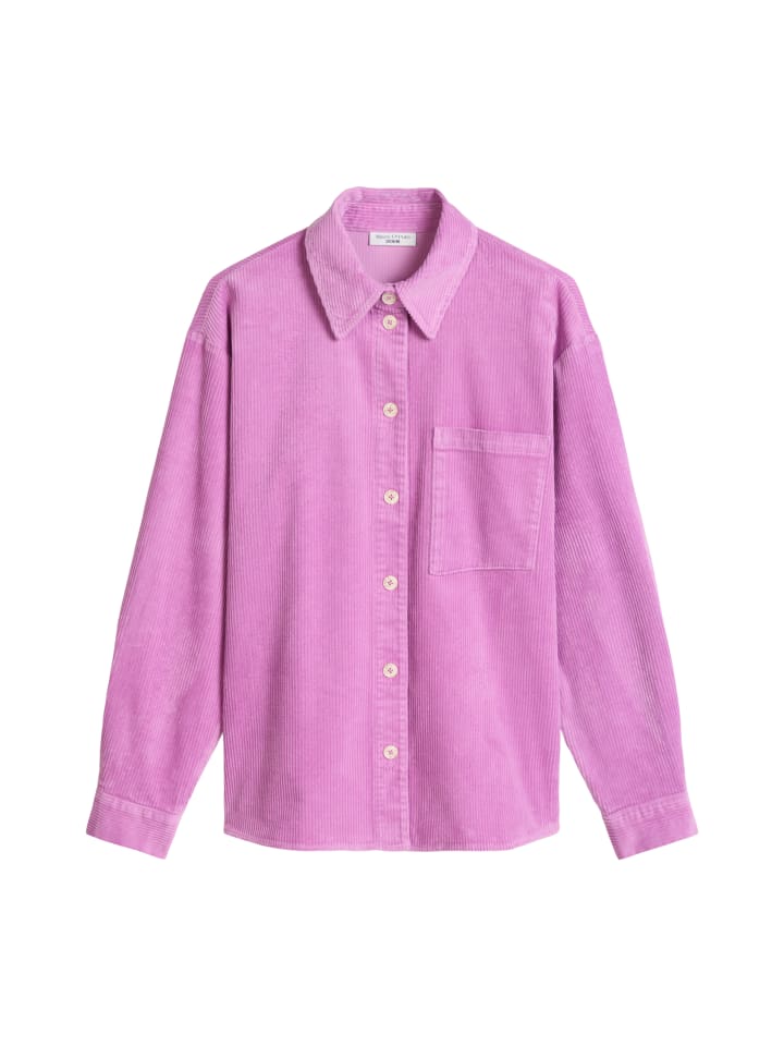 Cordbluse relaxed in Smoky Grape
