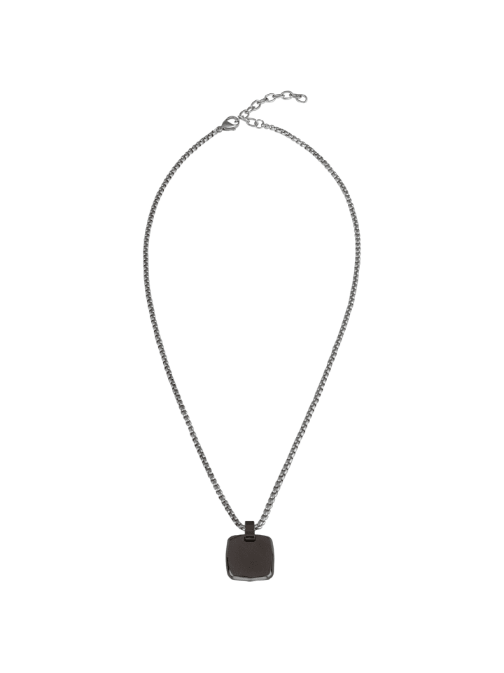 Halskette b seal silber, grau
