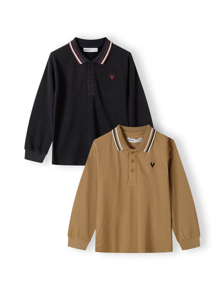 2tlg-Set: Poloshirt 27polo51 in stone