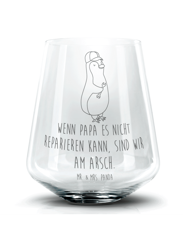 Blümchentailglas Wenn Papa es nicht reparieren kann... in Transparent