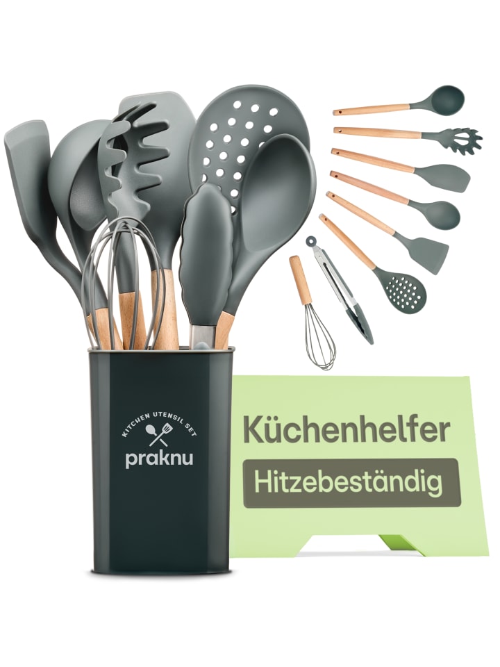 Silikon Küchenutensilien Set – 8-teiliges Kochbesteck, hitzebeständig